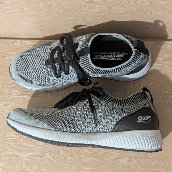 BOBS from Skechers Black and Gray Knit Sneakers - Picture 1 of 8